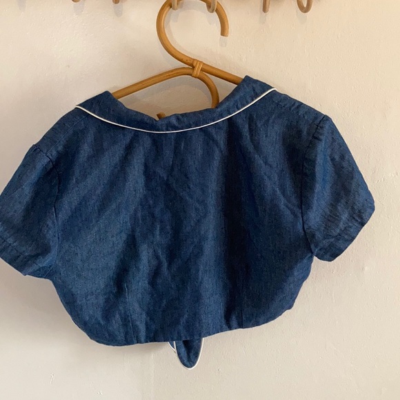 Nasty Gal Vintage Nashville Chambray top medium - Picture 8 of 9